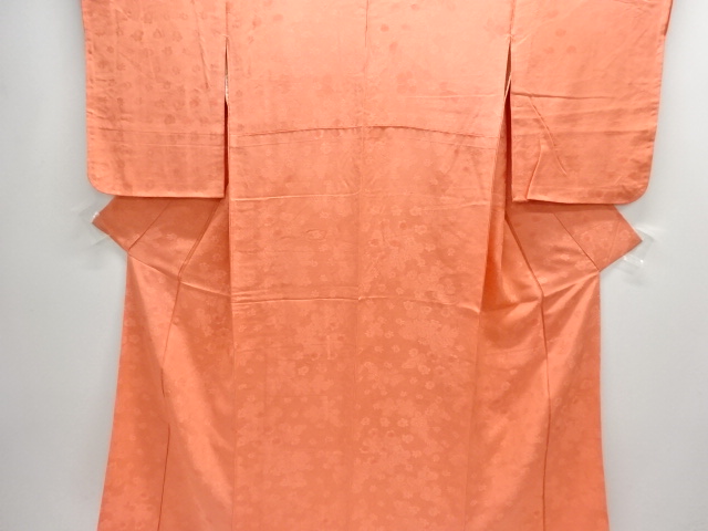 菊模様織り出し色無地着物